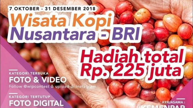 Lomba seri pertama dari Wonderful Indonesia Photography Contest (WIPC) 2019 ini berlangsung tanggal 7 Oktober hingga 31 Desember 2018.
