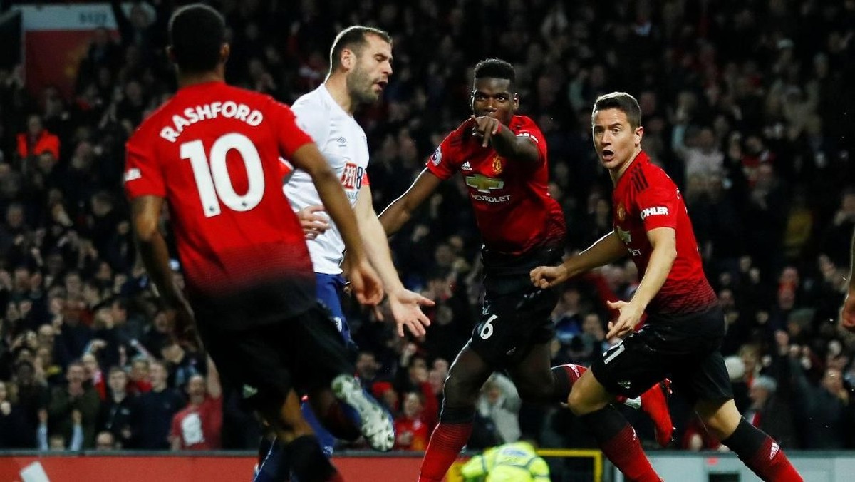 FOTO: Pogba Gemilang, Manchester United Menang
