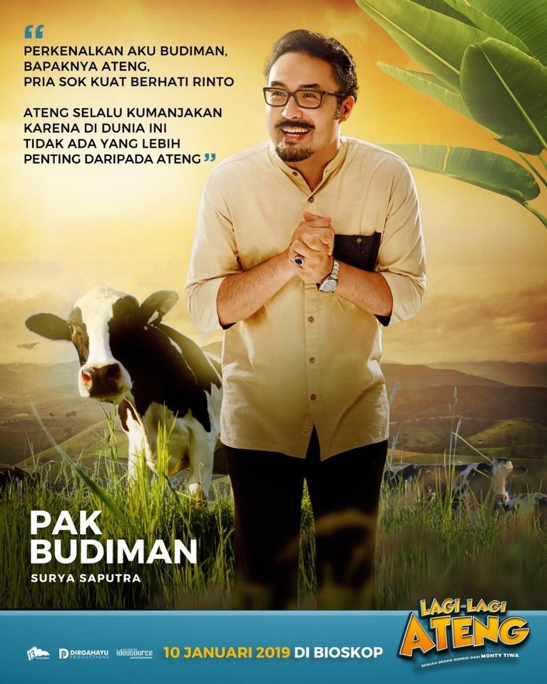 Film berjudul Lagi-lagi Ateng, sebentar lagi akan meramaikan dunia perfilman Indonesia. Sebelum nonton, Insertizen, yuk kita intip tokoh-tokohnya!