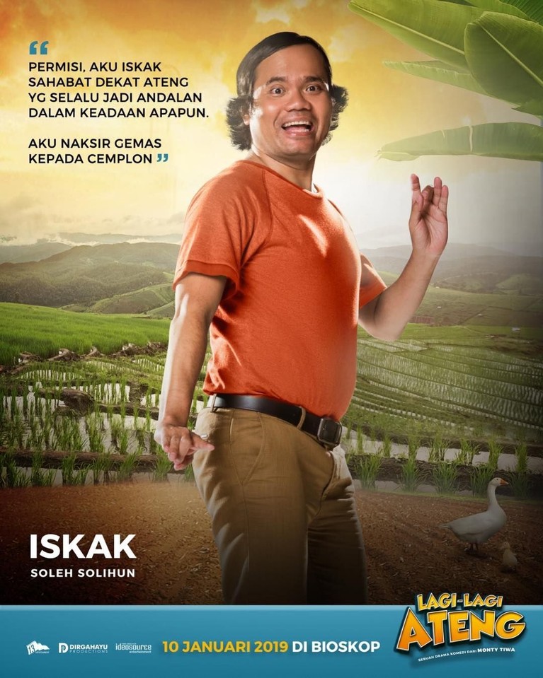 Kenalan dengan 6 Tokoh Film 'Lagi-lagi Ateng' Film berjudul Lagi-lagi Ateng, sebentar lagi akan meramaikan dunia perfilman Indonesia. Sebelum nonton, Insertizen, yuk kita intip tokoh-tokohnya!