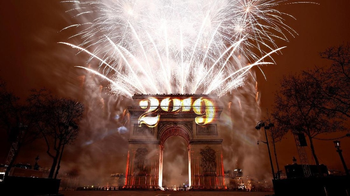 FOTO : Selebrasi Tahun Baru 2019 dari Sudut Dunia