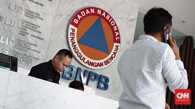 Foto Ilustrasi BNPB pada (02/01/2018). (CNN Indonesia/ Harvey Darian)