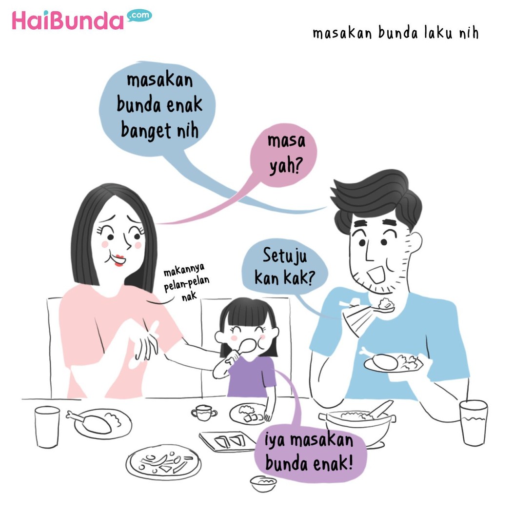 Apa hal simpel yang ampuh bikin Bunda happy? Samakah dengan Bunda di komik ini?