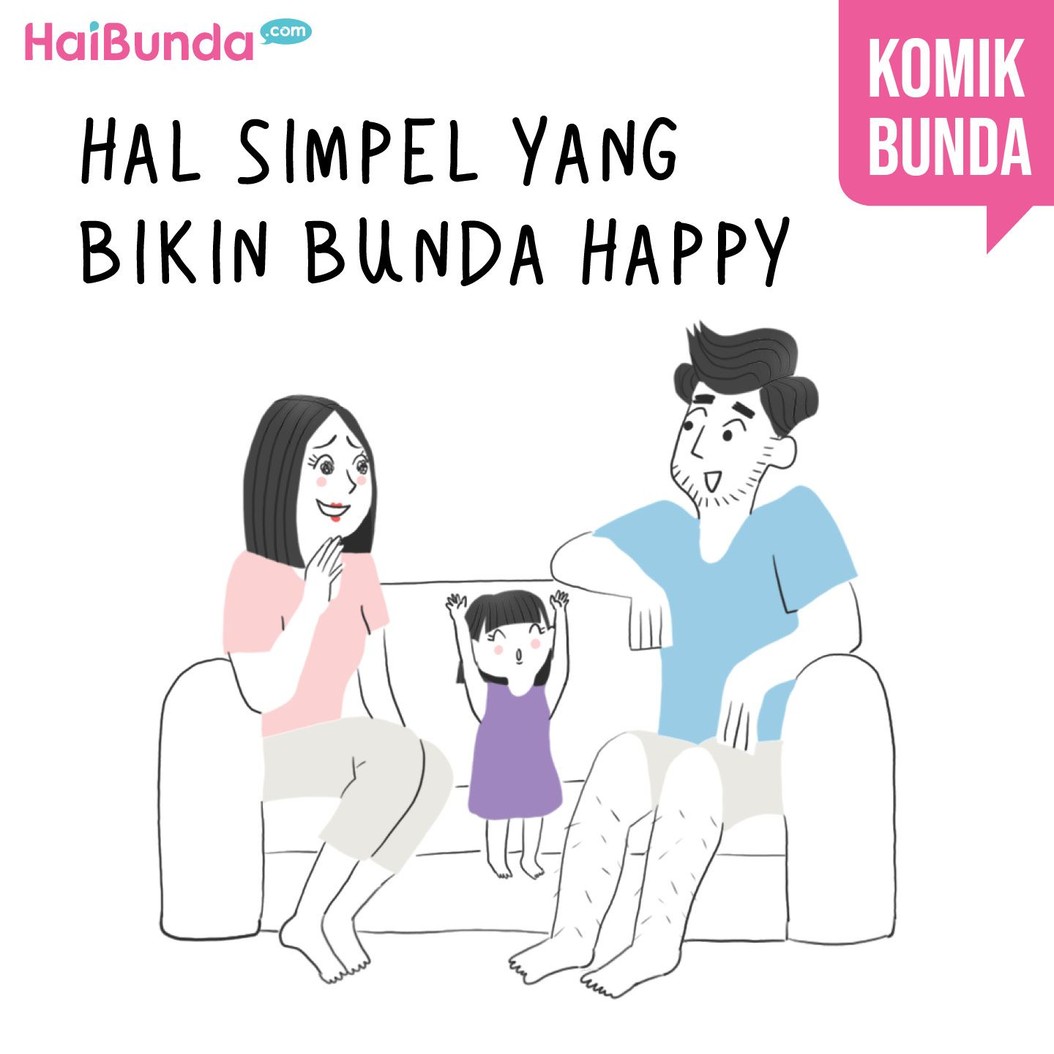 Apa hal simpel yang ampuh bikin Bunda happy? Samakah dengan Bunda di komik ini?