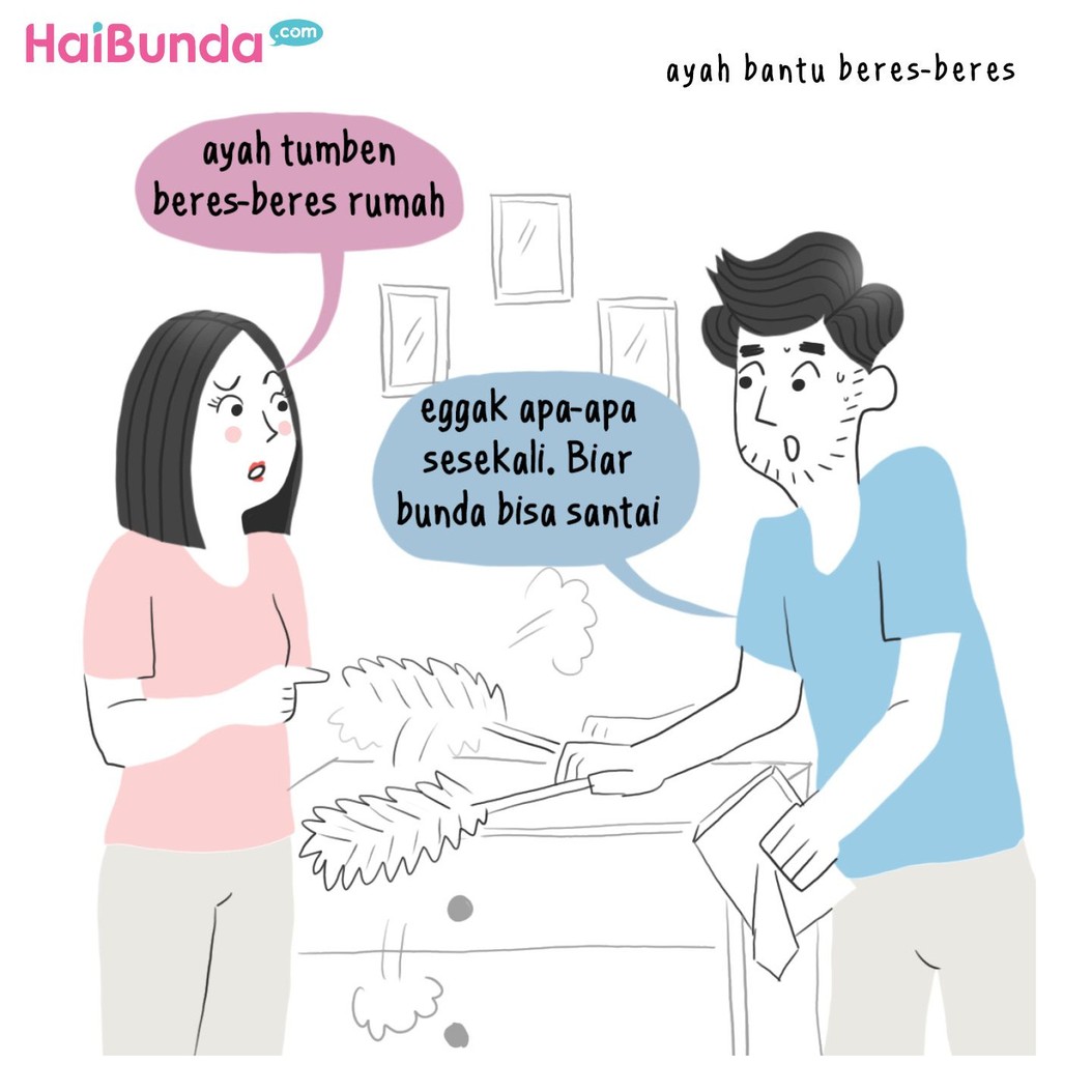 Apa hal simpel yang ampuh bikin Bunda happy? Samakah dengan Bunda di komik ini?