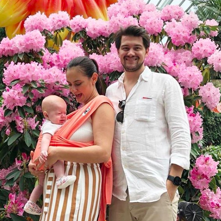 <p>Satu kata untuk Marissa, Warren, dan Alaia: keluarga harmonis. (Foto: Instagram/@marissaln)  </p>