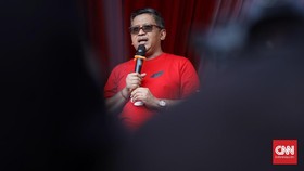 Hasto Kristiyanto Belum Tiba di Gladi Resik Rakernas PDIP