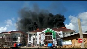 VIDEO: Gedung Kampus IAIN Palopo Sulsel Terbakar
