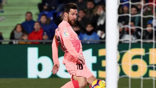 Barcelona berhasil meraih tambahan tiga poin dalam laga Liga Spanyol berkat kemenangan atas tuan rumah Getafe.