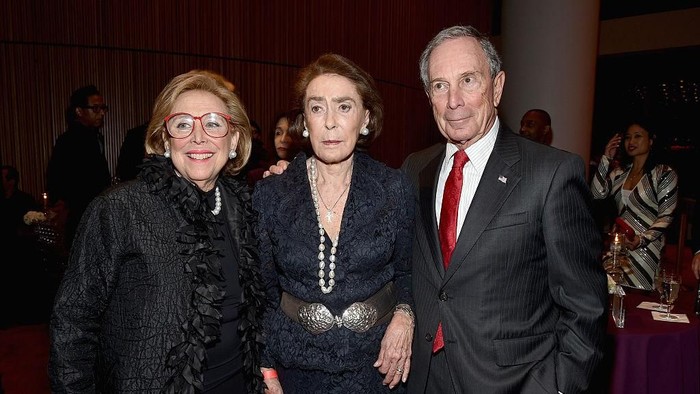 NEW YORK, NY - DECEMBER 17:  (L-R) Linda Wachner, Mica Ertegun and Michael Bloomberg attend the opening of the Mica and Ahmet Ertegun Atrium at Jazz at Lincoln Center on December 17, 2015 in New York City.  (Photo by Mike Coppola/Getty Images for Jazz at Lincoln Center)