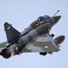 (FILES) This file photo taken on November 08, 2017 shows a Dassault Mirage 2000D, belonging to the French air force, taking off during the "Blue Flag" multinational air defence exercise at the Ovda air force base, north of the Israeli city of Eilat.