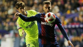 FOTO: Barcelona Tanpa Messi Tumbang di Tangan Levante