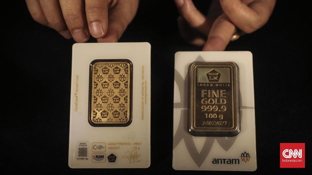 Harga Emas Awal Juni Turun Rp13 Ribu, Sekarang Rp1,94 Juta