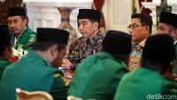  Bicara Dampak Corona, Jokowi Ajak GP Ansor Ikhtiar Dhohir dan Batin 