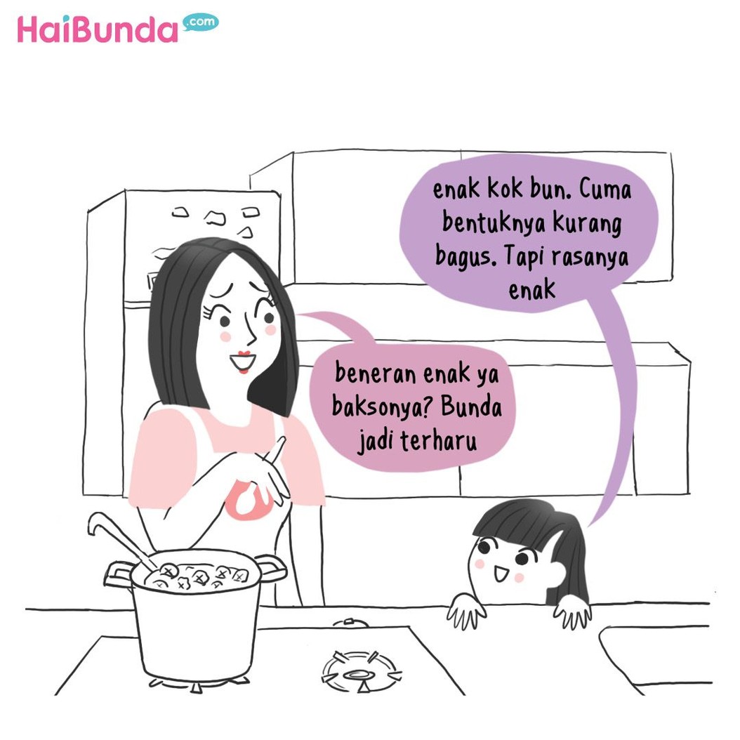 Siapa sangka, bakso bikinan Bunda bisa bikin ayah dan kakak melting. Masakan Bunda apa nih yang bikin kakak dan ayah melting?