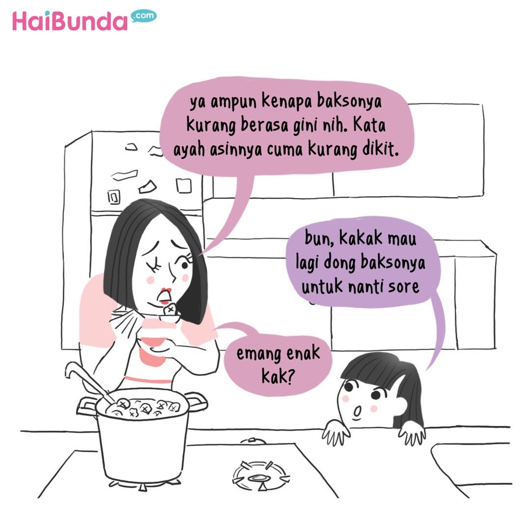 Siapa sangka, bakso bikinan Bunda bisa bikin ayah dan kakak melting. Masakan Bunda apa nih yang bikin kakak dan ayah melting?