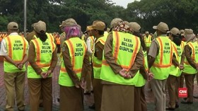 VIDEO: Kerap Bolos, ASN Pemkot Bekasi Kenakan Rompi Kuning