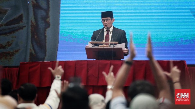 Sandiaga menyatakan semua rakyat Indonesia menginginkan pelaksanaan pemilu 2019 berlangsung jujur, dan adil sehingga penyelenggara pemilu harus mewujudkan itu.