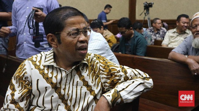 Idrus Marham didakwa menerima suap sebesar Rp2,25 miliar dari pengusaha Johanes Kotjo dalam kasus korupsi PLTU Riau-1.