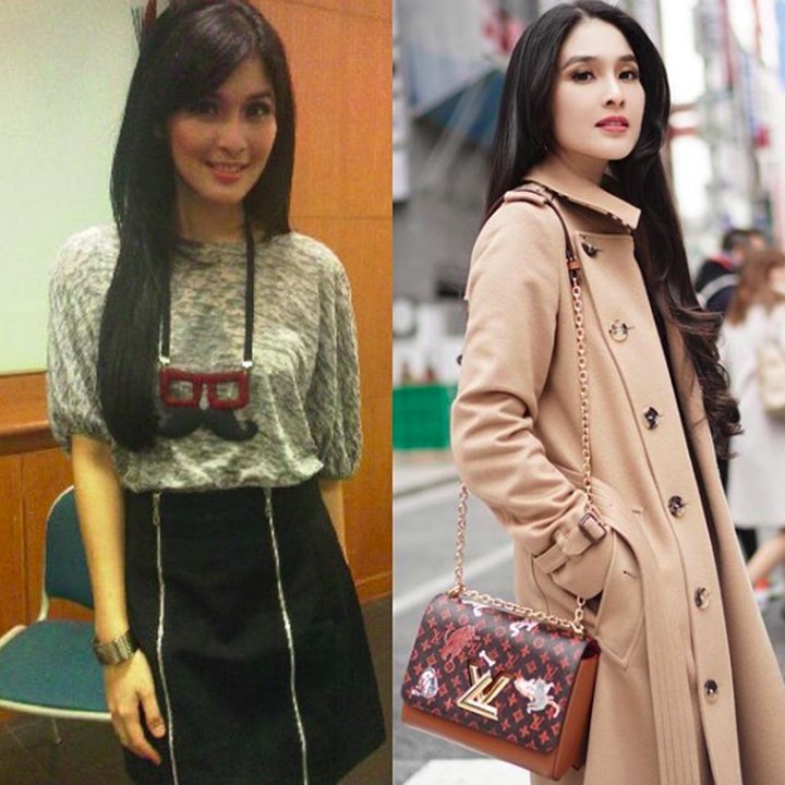 <p>Sandra Dewi tetap oke saat sebelum dan sesudah punya anak. Jadi, mana favorit '10YearsChallenge' Bunda? (Foto: Instagram/sandradewi)</p>