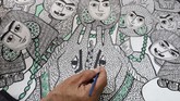 FOTO: Menjaga Seni Lukis Mesir dari Bahan-bahan Alam Seniman Hassan el-Shark mendapatkan banyak pujian berkat karyanya yang menjaga seni lukis tradisional Mesir dan menggunakan bahan-bahan dari alam.