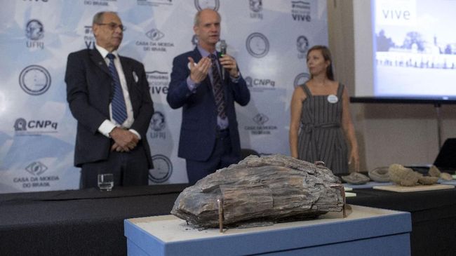 Museum Nasional Brasil mengadakan pameran pertama sejak terbakar beberapa bulan lalu berupa pameran fosil pterodactyl yang ditemukan di Antartika.