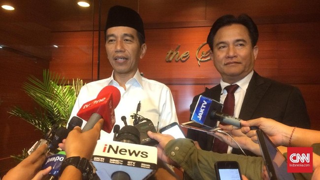 Sekjen PBB Afriansyah Noor menceritakan pembicaraan antara Yusril Ihza Mahendra dan Presiden Jokowi di Istana Kepresidenan kemarin.
