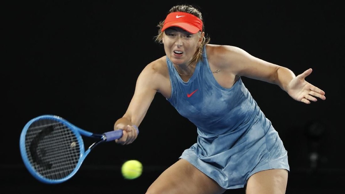 FOTO: Sharapova Taklukkan Wozniacki di Australia Terbuka