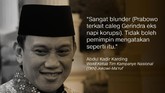 Reaksi Mereka atas Debat Capres Perdana 2019 Debat perdana Pilpres 2019 antara Joko Widodo-Ma'ruf Amin dan Prabowo Subianto-Sandiaga Uno menuai berbagai tanggapan dan sejumlah tokoh.