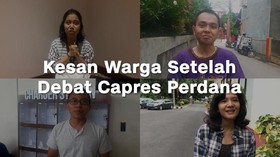 VIDEO: Kesan Warga Setelah Debat Capres Perdana