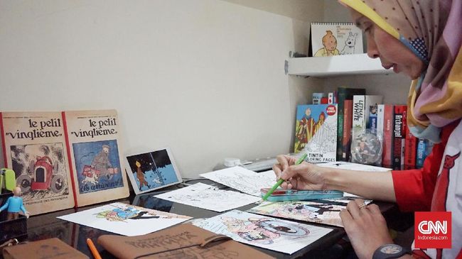 Bagi Andari Karina Anom, Tintin bukan cuma tokoh kartun. Karakter karya Herge itu adalah 'guru besar', inspirasi cita-cita dan alasan memperjuangkan banyak hal.