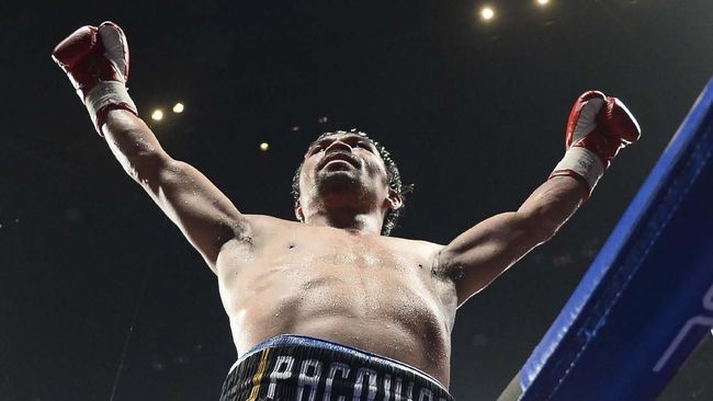Tanpa Rematch Lawan Mayweather, Pacquiao Lebih Baik Pensiun Bob Arum menyebut Manny Pacquiao lebih baik pensiun bila tak memiliki kesempatan mendapatkan rematch lawan Floyd Mayweather.