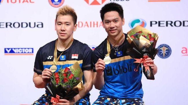 Juara Malaysia Masters, Kevin/Marcus Mengaku Tanpa Tekanan Kevin Sanjaya/Marcus Gideon, mengaku menikmati permainan dan bermain tanpa tekanan saat mengalahkan Ong Yew Sin/Teo Ee Yi di final Malaysia Masters 2019.