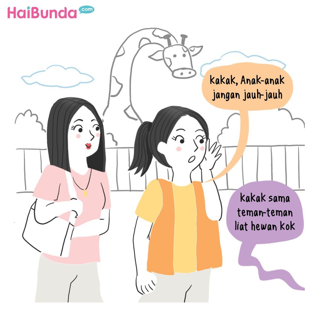 Ada cerita lucu apa sih, Bun saat berkunjung ke kebun binatang? Ada yang takut ketemu gajah, singa, harimau atau justru monyet nggak ni?