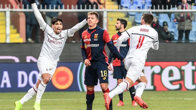 AC Milan Kalahkan Tuan Rumah Genoa 2-0 di Liga Italia AC Milan sukses mengalahkan tuan rumah Genoa 2-0 pada laga lanjutan Liga Italia Serie Adi Stadion Luigi Ferraris, Senin (21/1) sore waktu setempat.
