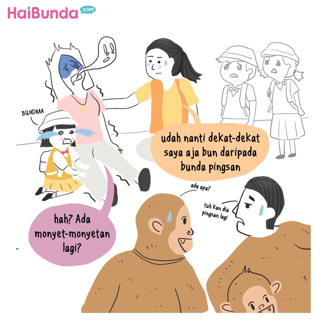 Ada cerita lucu apa sih, Bun saat berkunjung ke kebun binatang? Ada yang takut ketemu gajah, singa, harimau atau justru monyet nggak ni?