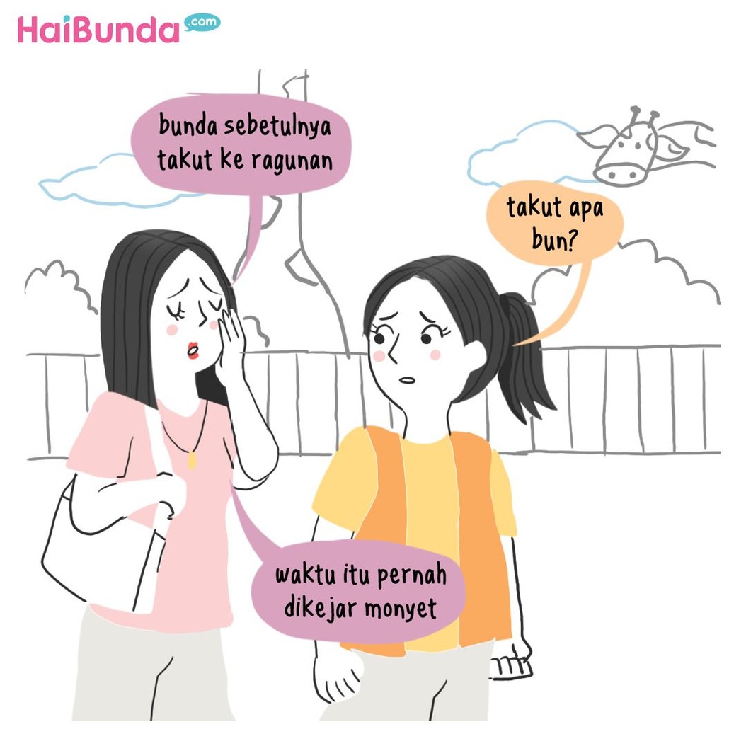 Ada cerita lucu apa sih, Bun saat berkunjung ke kebun binatang? Ada yang takut ketemu gajah, singa, harimau atau justru monyet nggak ni?