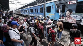 Sempat Terganggu Akibat Banjir, KRL Sudah Normal