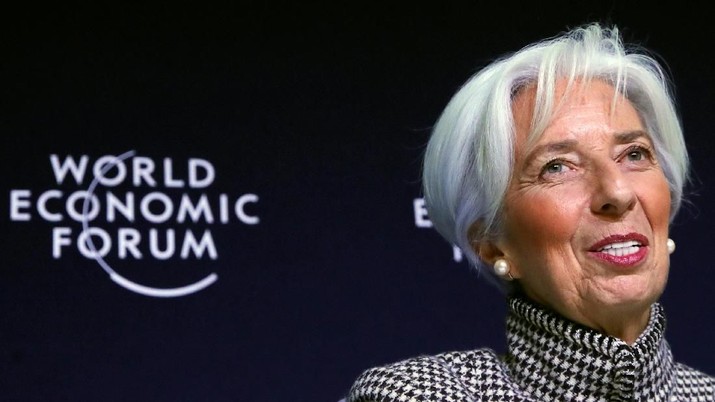 International Monetary Fund (IMF) Managing Director Christine Lagarde attends a news conference ahead of inauguration of World Economic Forum (WEF) in Davos, Switzerland, January 21, 2019. REUTERS/Arnd Wiegmann