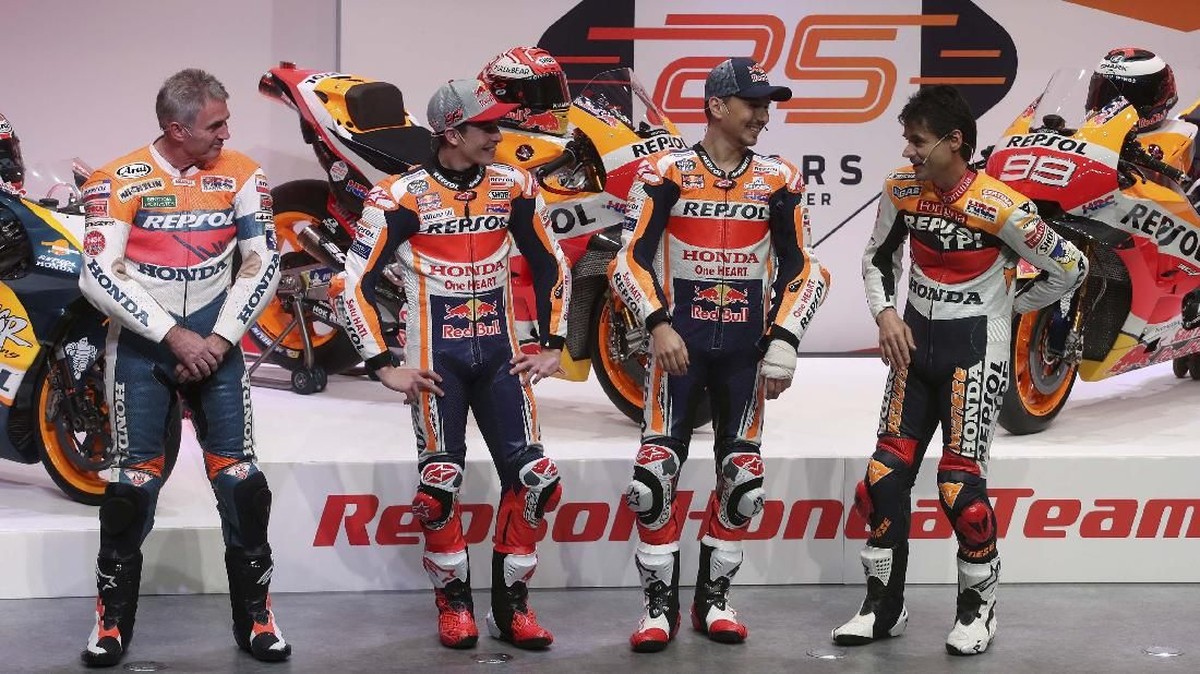 FOTO: Marquez-Lorenzo Resmi Diperkenalkan untuk MotoGP 2019