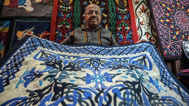 FOTO: Asa Perajin Khayamiya di Mesir