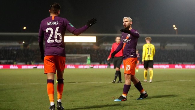 Manchester City melaju ke babak final Piala Liga Inggris 2018/2019 usai mengalahkan Burton Albion 1-0 pada semifinal leg kedua di Stadion Pirelli.