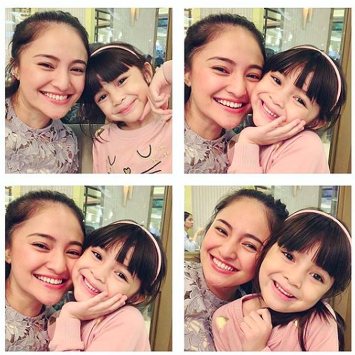 <p>Kolase foto ini membuktikan kalau Sienna jiplakan wajah Marshanda banget. Bunda setuju ya? (Foto: Instagram/ @marshanda99)  </p>