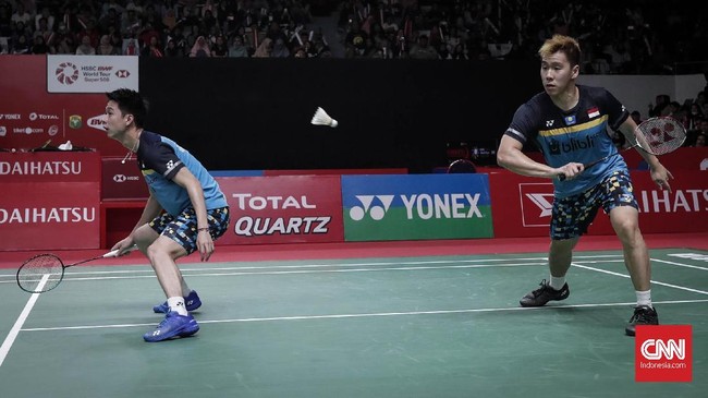 Kevin Sanjaya Sukamuljo/Marcus Fernaldi Gideon memiliki cara yang berbeda untuk merayakan Tahun Baru Imlek 2019, Selasa (5/2).