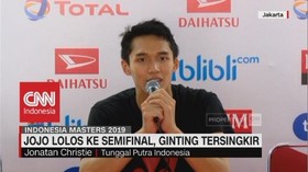 Jojo Lolos Semifinal, Ginting Tersingkir