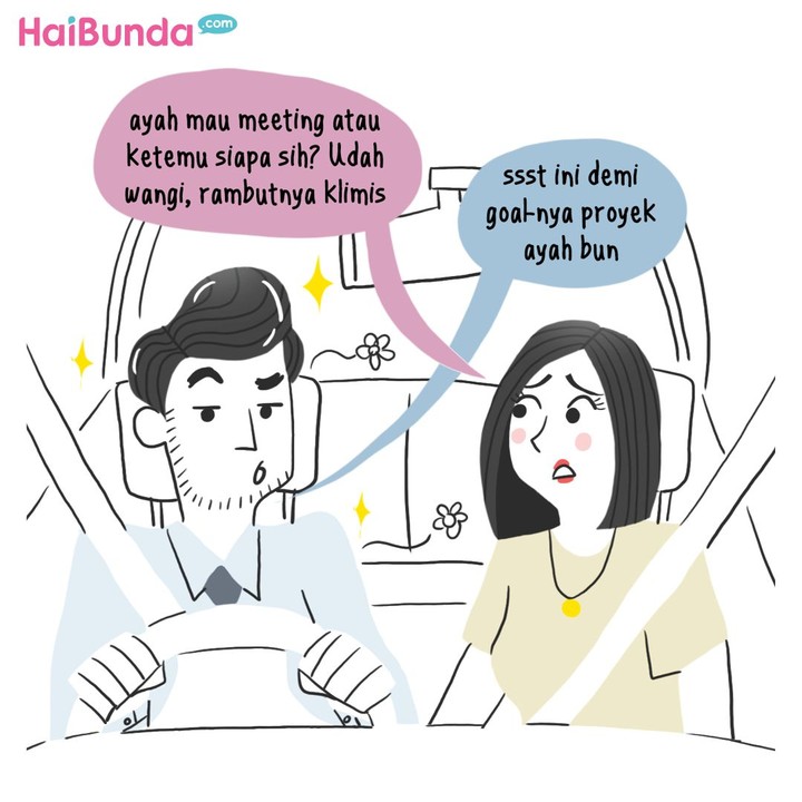 Penampilan ayah beda banget dan bikin Bunda jealous nih. Memang kenapa ya Bunda jealous alias cemburu?