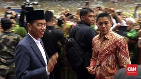 Jokowi dan Iriana Salat Idul Fitri di Masjid Istiqlal