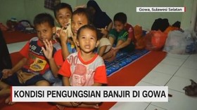 Kondisi Pengungsian Banjir di Gowa