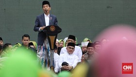 HUT ke-72 HMI, Jokowi Hadir di Kediaman Akbar Tandjung