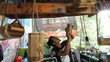 Mendulang Rupiah dari Bambu di Bantaran Sungai Ciliwung